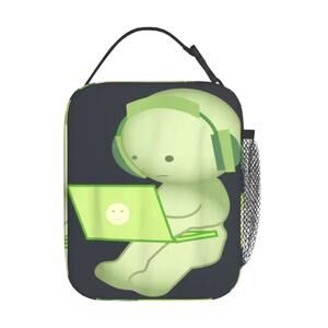 Smiski Inspired Man/Computer Insulated Lunch Bag/Bento Box, Work or School -New